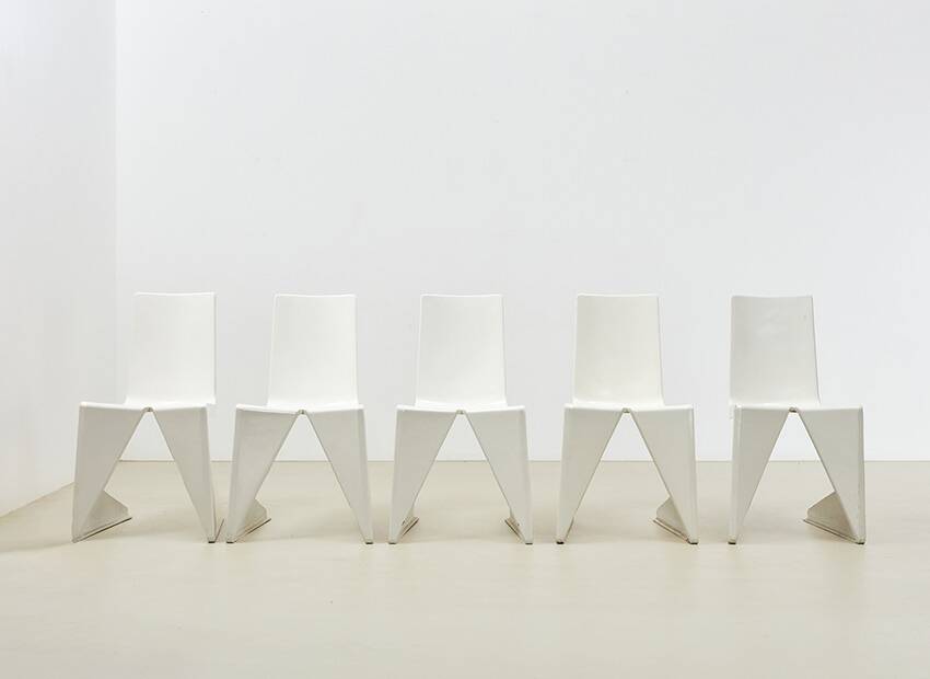 Set of 5 LRC Chairs by Architect Wiel Arets for Lensvelt Netherlands 2005