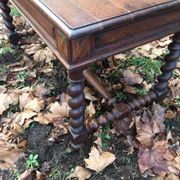 Louis XIII twisted farm table / Turned wooden desk