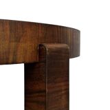 Art Deco Oak Side Table Inlaid Leaf coromandel minimalist design