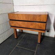 Pair of Scandinavian teak bedside tables from the 1960s.
