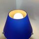 Design lamp in chromed metal and glass paste