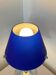 Design lamp in chromed metal and glass paste