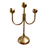 Brass trident candlestick