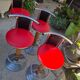 Suite de 4 tabourets de bar bistrot vintage 1970 Design München