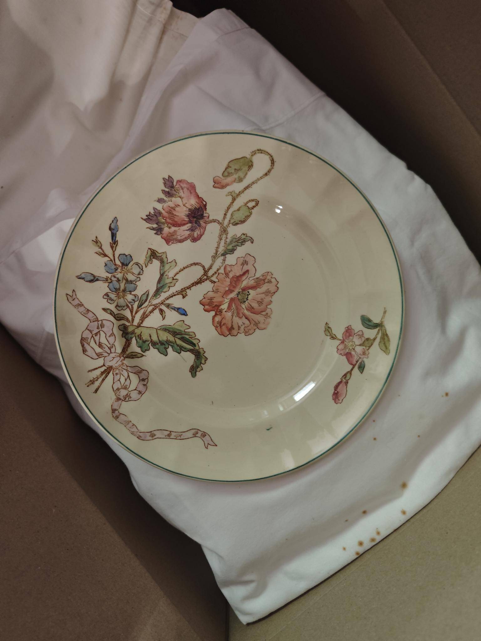Set of "VILLA" plates - Longchamp, Terre de Fer - Robert period