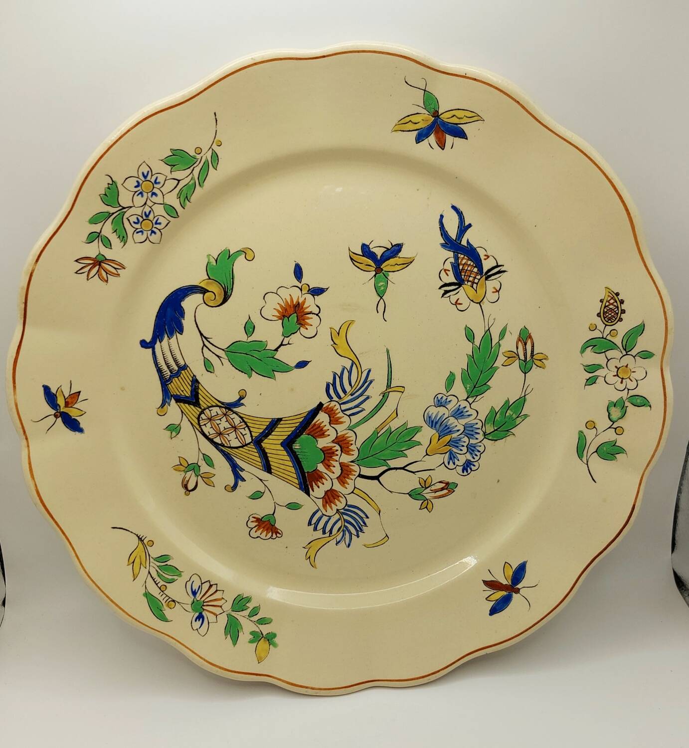 Boch La Louviere D2202 Cornucopia Round Serving Platter