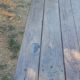 19th-century oak farmhouse coffee table 149cm