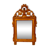 Miroir bois doré d’époque Louis XVI 90x52cm