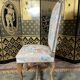 Suite de 6 chaises de style Louis XIII, os de mouton