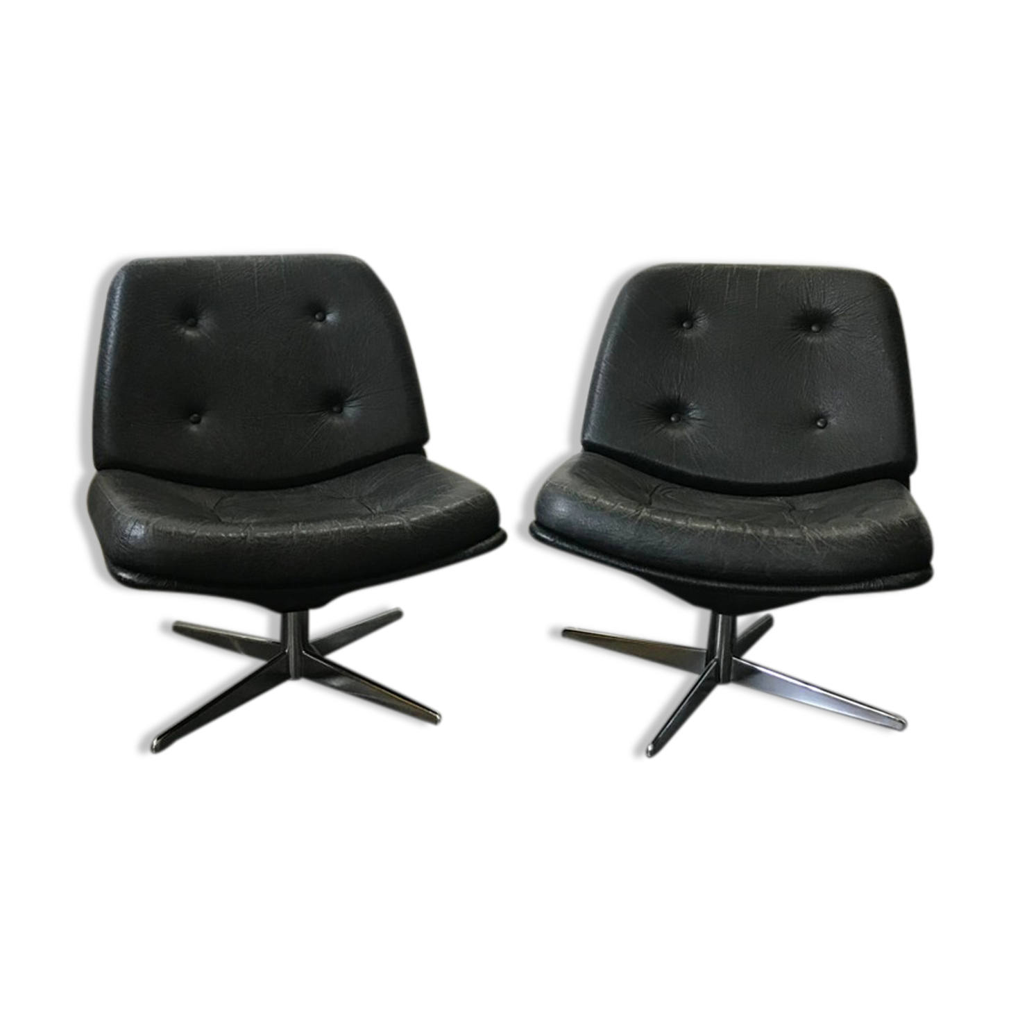 Pair of vintage 60s skai swivel heaters
