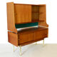 Scandinavian sideboard in solid teak wood and brass, 1950s Swedish vintage