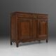Antique Flemish Solid Oak Cabinet, ca. 1850