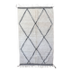 Tapis Marocain Beni Ourain blanc - 347 x 202 cm