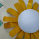 Applique soleil ancienne métal jaune et opaline