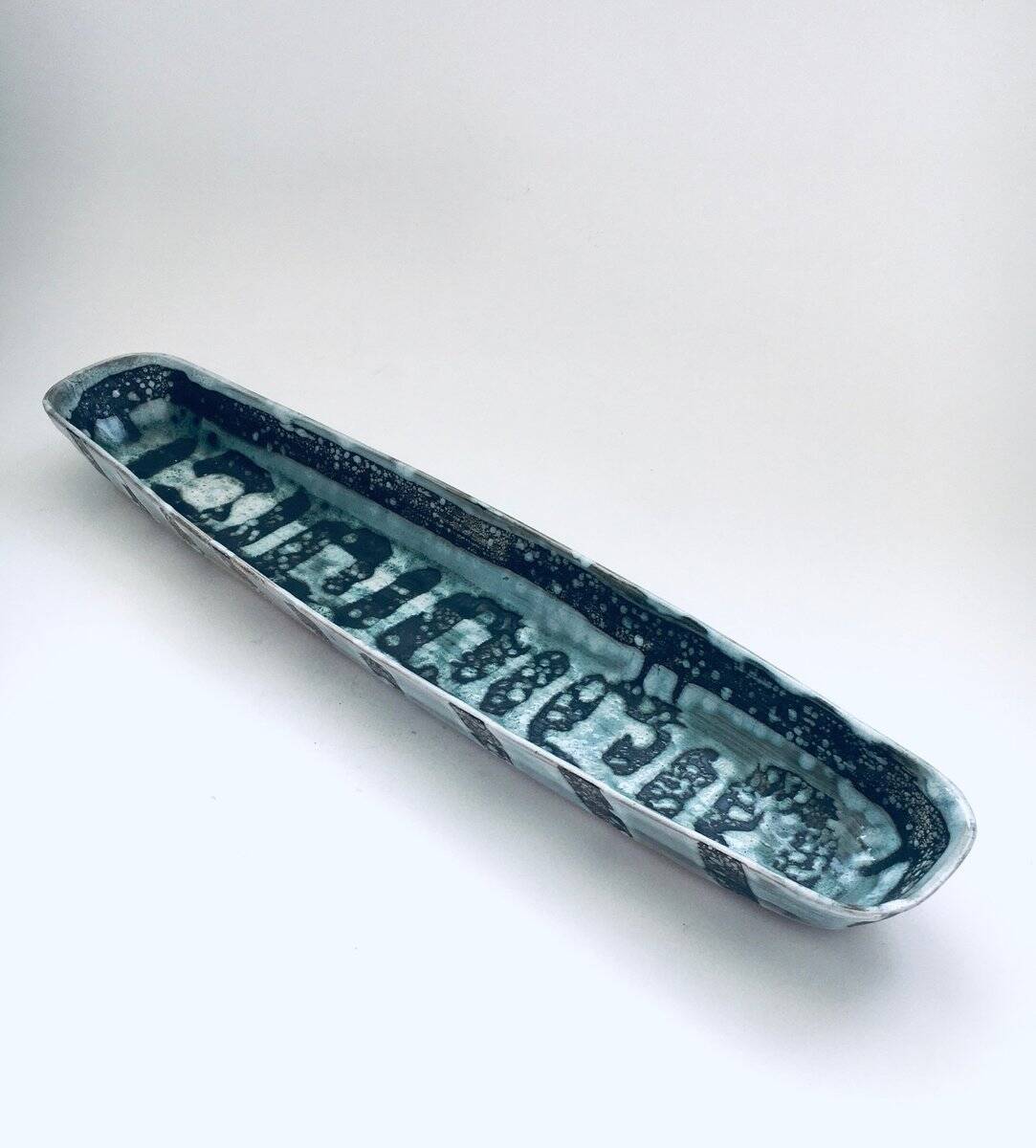 Large Vintage Abstract Bowl by David Sharp for Rye Pottery Studio, UK, 1960s