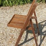 Chaise pliante bois massif