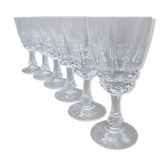 Service of 6 crystal walking glasses