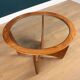 Retro Teak 1960s G Plan Fresco Astro Teak & Glass Coffee Table