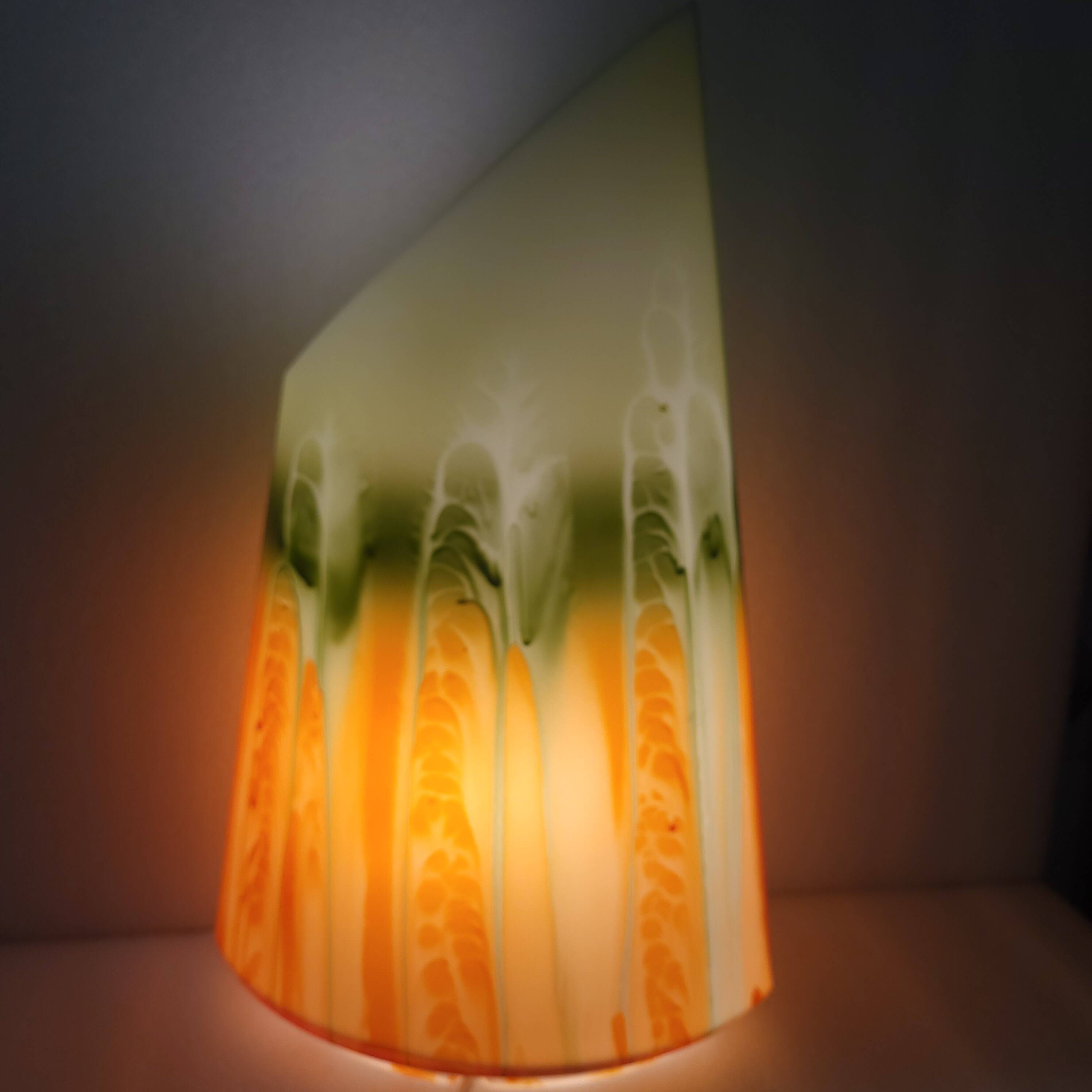 Asymmetrical vintage lamp, space age, Zwiesel, 1960-70.