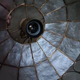 Mother-of-pearl and brass lampshade
