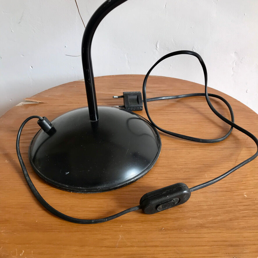 Vintage gallows desk lamp in black metal