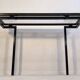 Magnificent console design by Pierre Vandel Paris 1970s black lacquered.