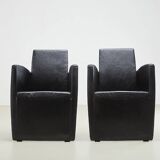 Philippe Starck Pair of J. Lang Armchairs for Driade Aleph 1987
