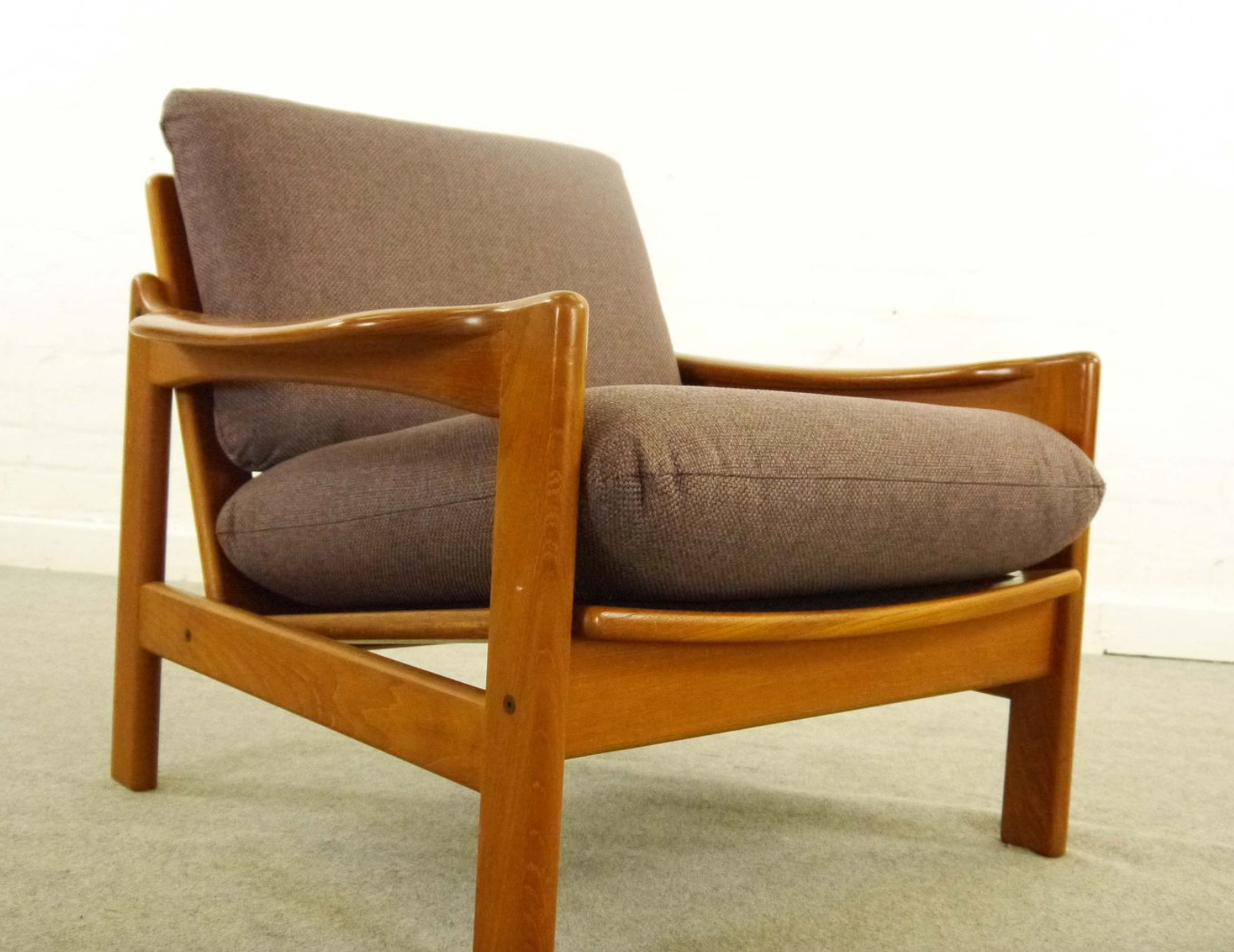 Chair Scandinavian vintage teak 1960 s