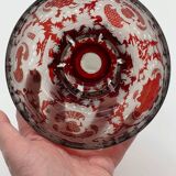 Grande coupe en cristal - Motifs d'animaux, époque 19ᵉ siècle