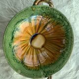 Cup and two baskets glazed sandstone pottery lacourbas with old issoire