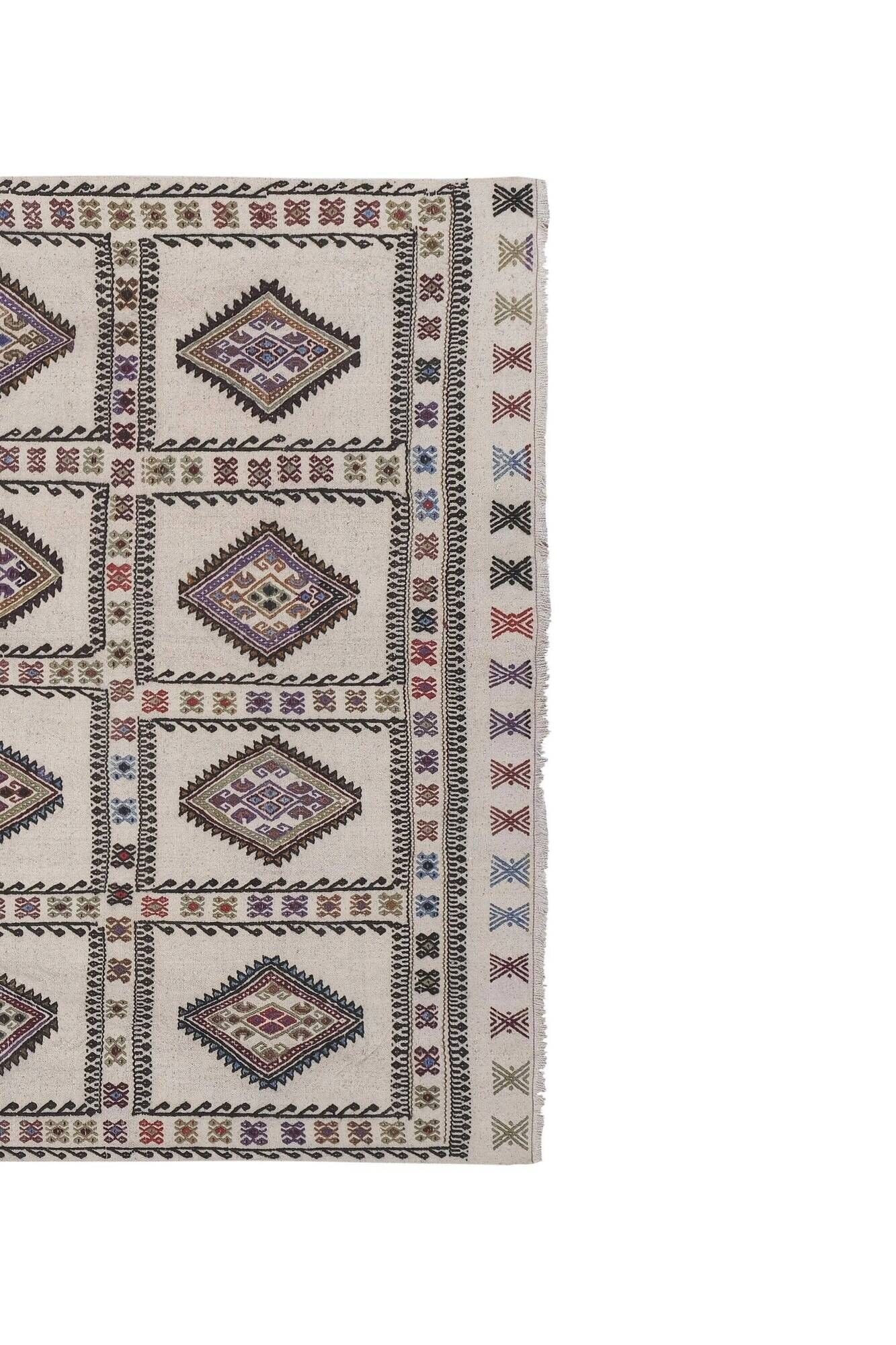 Vintage Turkish kilim, handwoven, 149x208 cm.