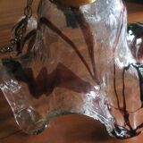 Large art glass pendant light, Pertti Santalahti for Humppila, Norway 1960s