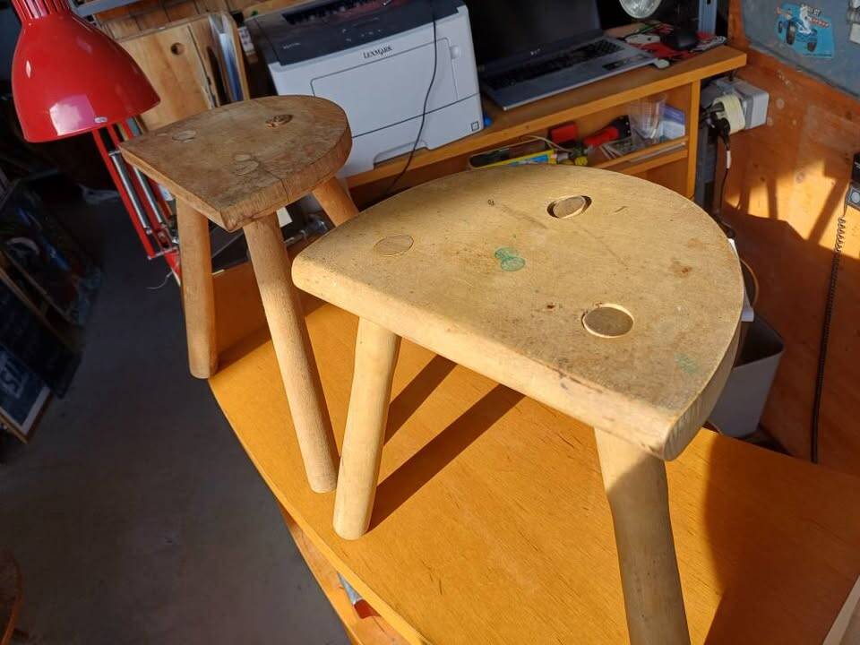 Vintage farm stool