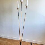 Vintage opaline tripod floor lamp