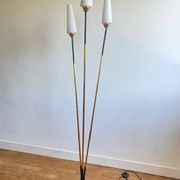 Vintage opaline tripod floor lamp