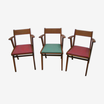 Bridge armchairs 60s