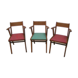 Bridge armchairs 60s