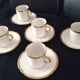 5 Limoges porcelain coffee cups