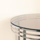 Vintage 70s chrome coffee table