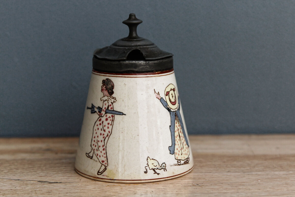 Sarreguemines earthenware mustard tree, children's décor richard