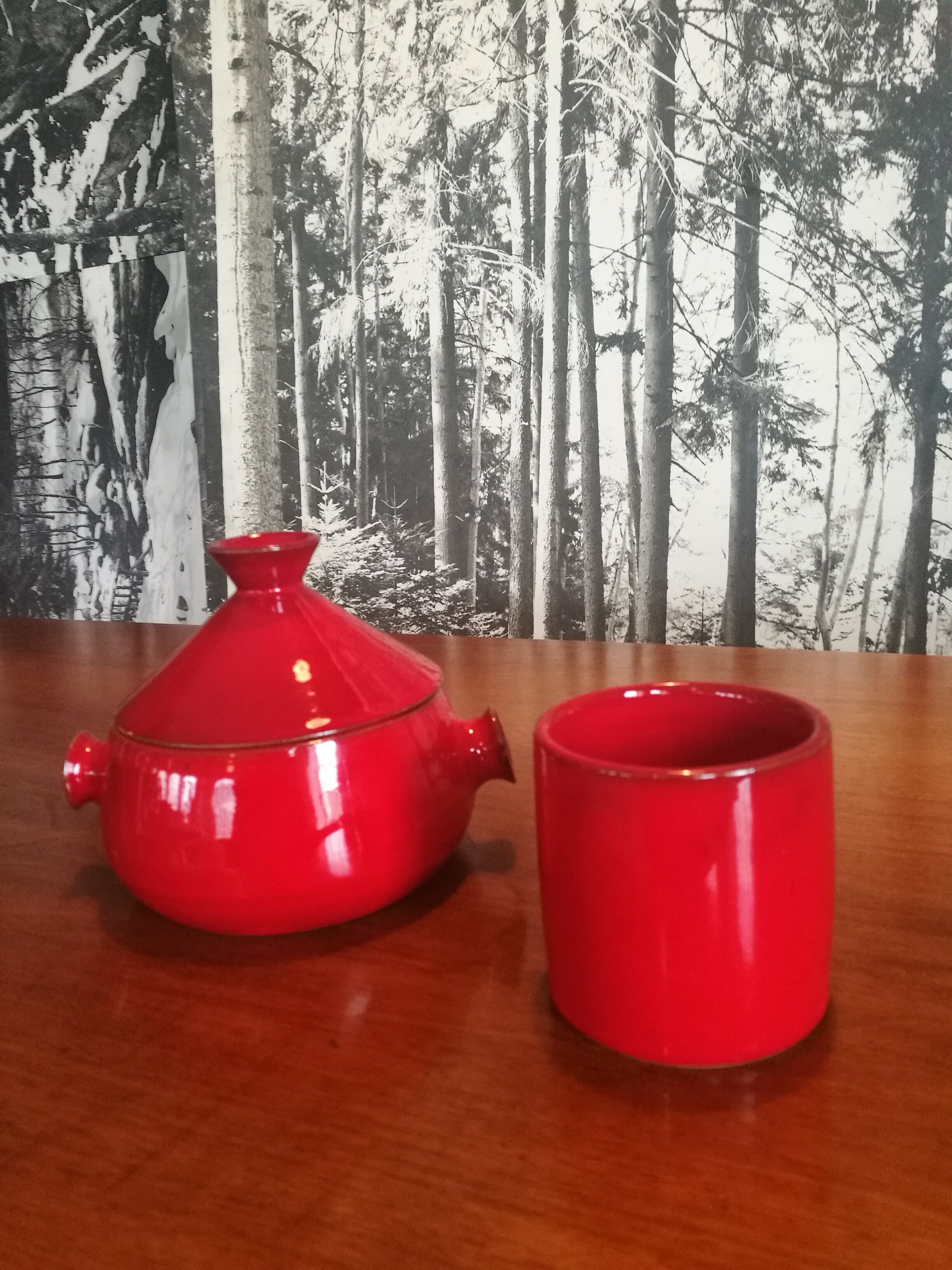 Lidpot and Cup Grandjean Jourdan Vallauris