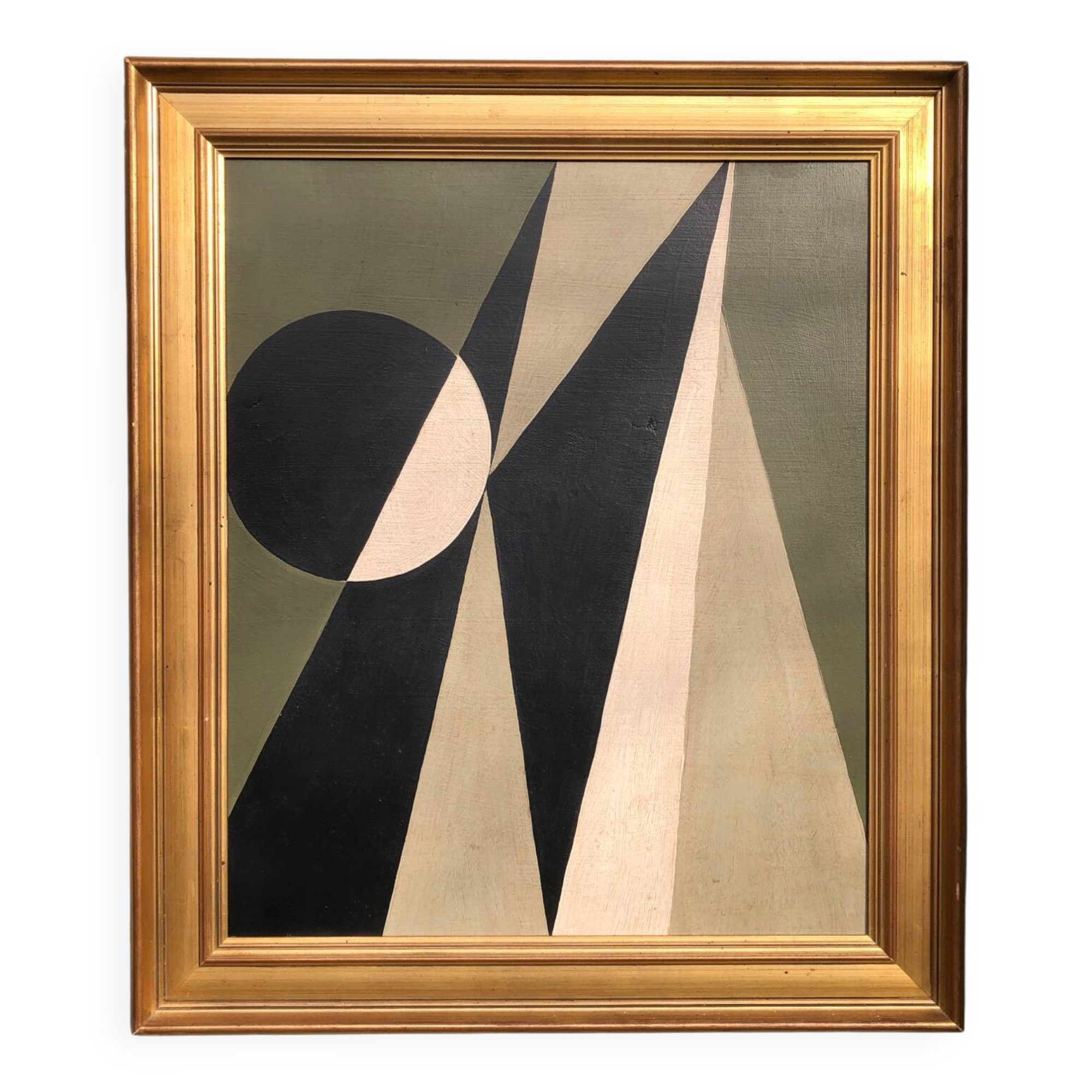 Large painting on panel