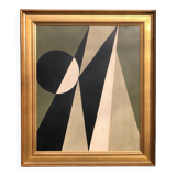 Large painting on panel