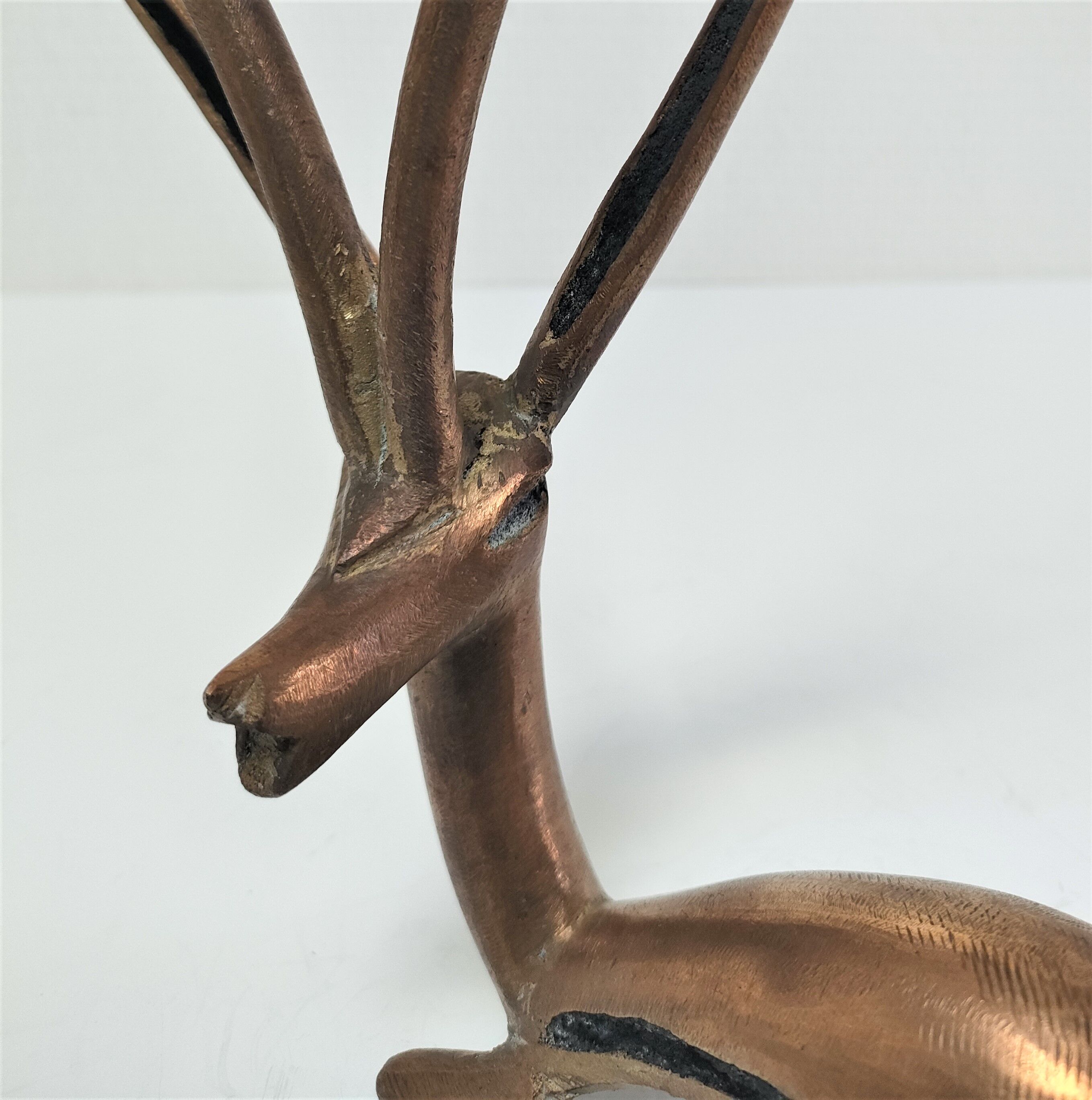 Gazelle antelope brass