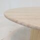 Italian travertine and glass coffee table, 1980's