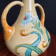 Art Nouveau ceramic vase by Gustave de Bruyn