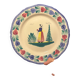 HB Henriot Quimper faience plate - Hand-painted Breton decoration - Vintage