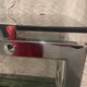Vintage chrome and smoked grey glass trolley / dessert table circa 1970.