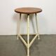 Beige Industrial Workshop Stool, 1960s