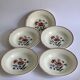 5 prairial digoin soup plates - dark foliage
